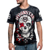 Wornstar Apparel Rock Clothing Skull Death Mechanic T Shirt