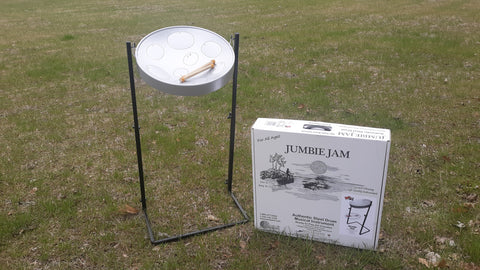 Jumbie Jam Steel Drum Kit w/ Metal Z-Floor Stand - G Major Pan