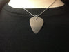 Steel Guitar Pick Pendant Necklace w/ .925 Sterling Silver Choker